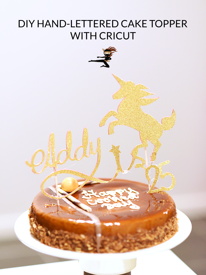 In this post, I'm sharing how to make a custom hand-lettered cake topper using your phone, the free app Adobe Sketch, the free software Inkscape and your Cricut.