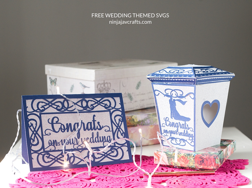In this post, I'm sharing a FREE Wedding Card SVG File + Tutorial. This FREE Wedding Card SVG file can be cut using any of the Cricut machines. A beginner friendly super quick Cricut project. 