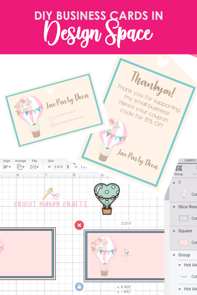 Download Diy Business Cards In Design Space So Cute Cut N Make Crafts