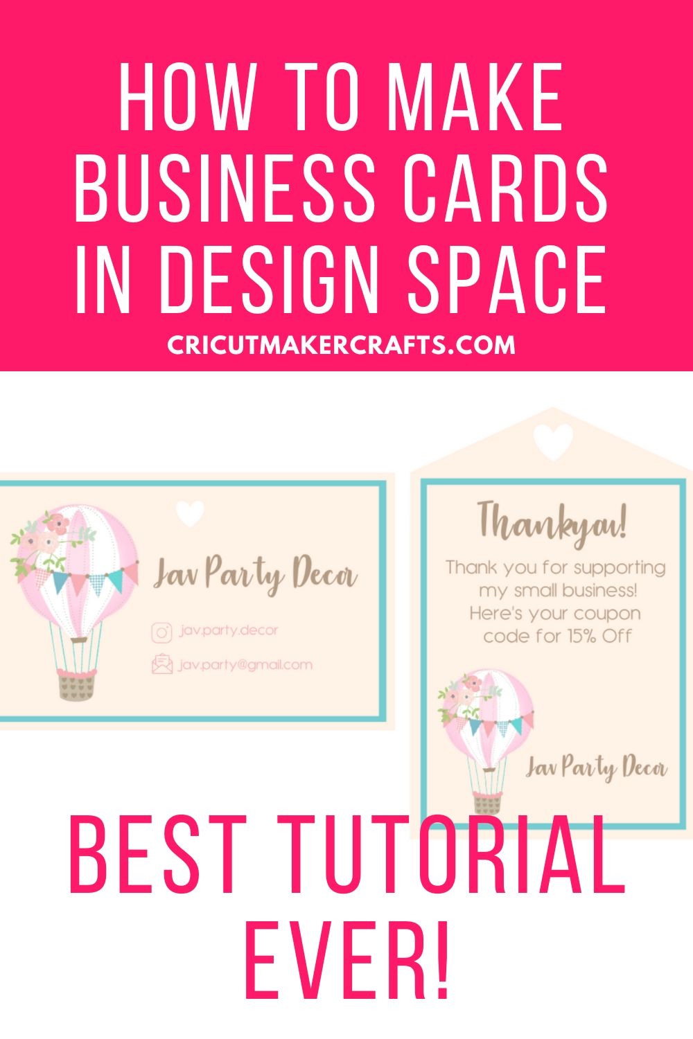 Download Diy Business Cards In Design Space So Cute Cut N Make Crafts