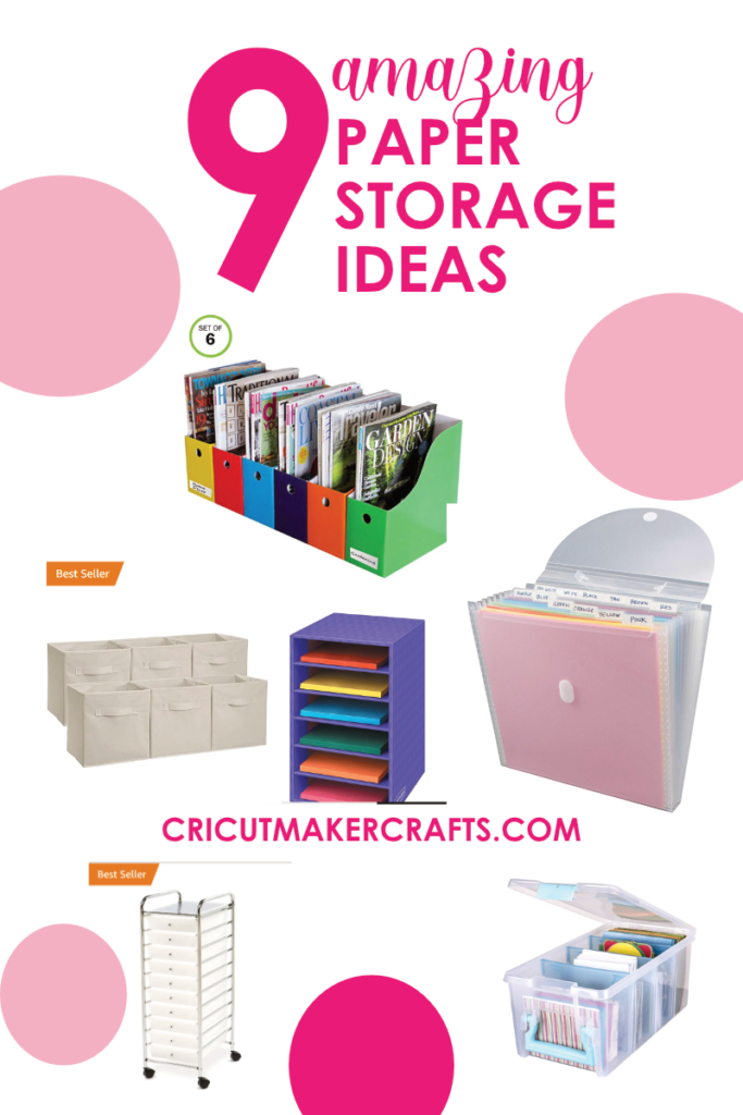 craft paper storage ideas for a4 and 12x12 papers and scrapbook papers