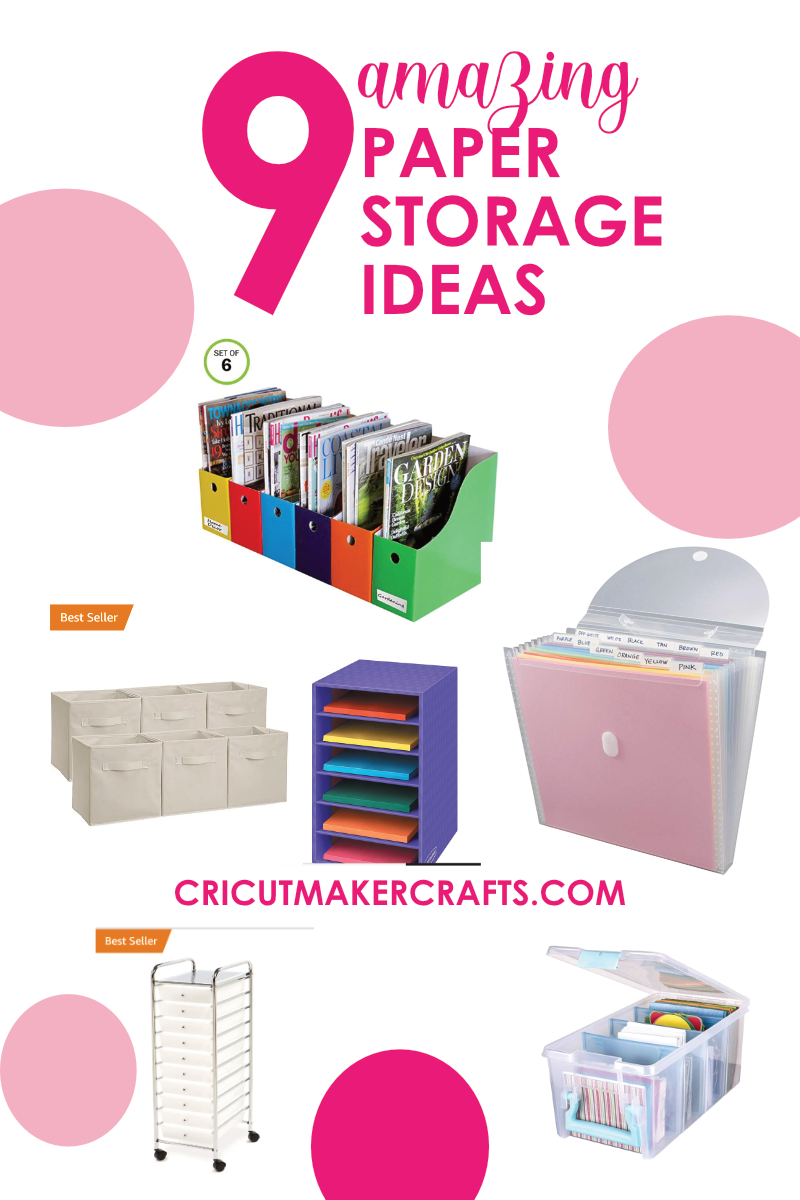 craft paper storage ideas for a4 and 12x12 papers and scrapbook papers 