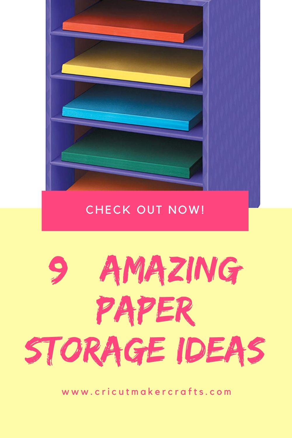 TUTORIAL: DIY 12x12 scrapbook paper storage  Cricut cutting mat storage  using wire racks 