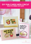 CUTE DIY Food Pun Cricut Cards SVG Bundle