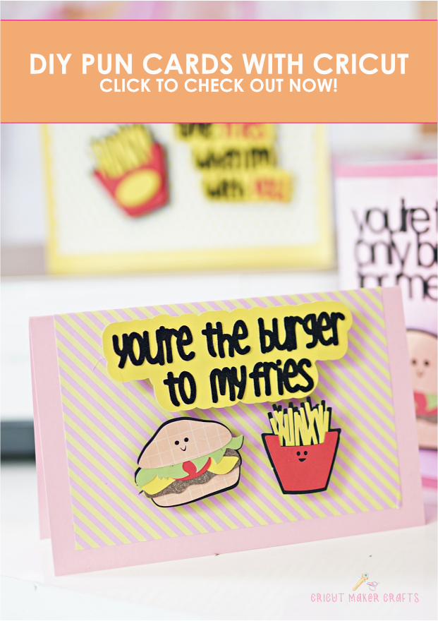 Learn to make these adorable food puns Valentine cards with your Cricut. A quick and easy Cricut papercraft. 
valentine's day cricut ideas to sell | cricut valentine projects to sell 