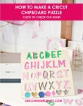 DIY Cricut Chipboard Puzzle - (Alphabets and Numbers)