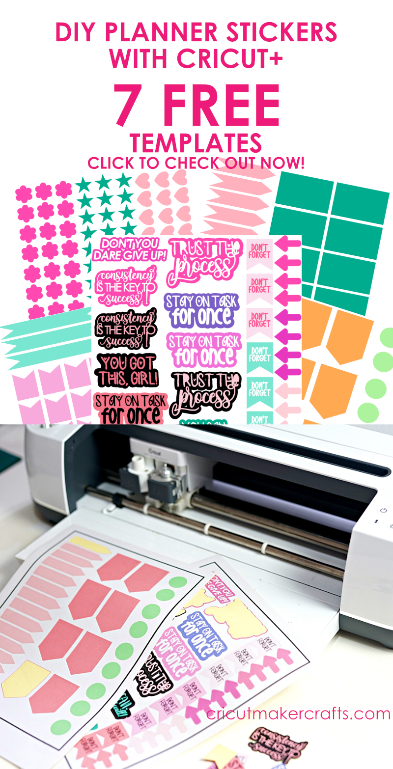 How to Make Stickers with your Cricut +Free Sticker Layout Templates