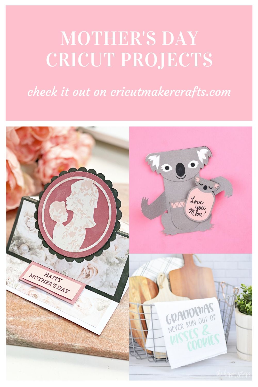 Mother's Day pop up card, koala mom card, mother's day tea towel