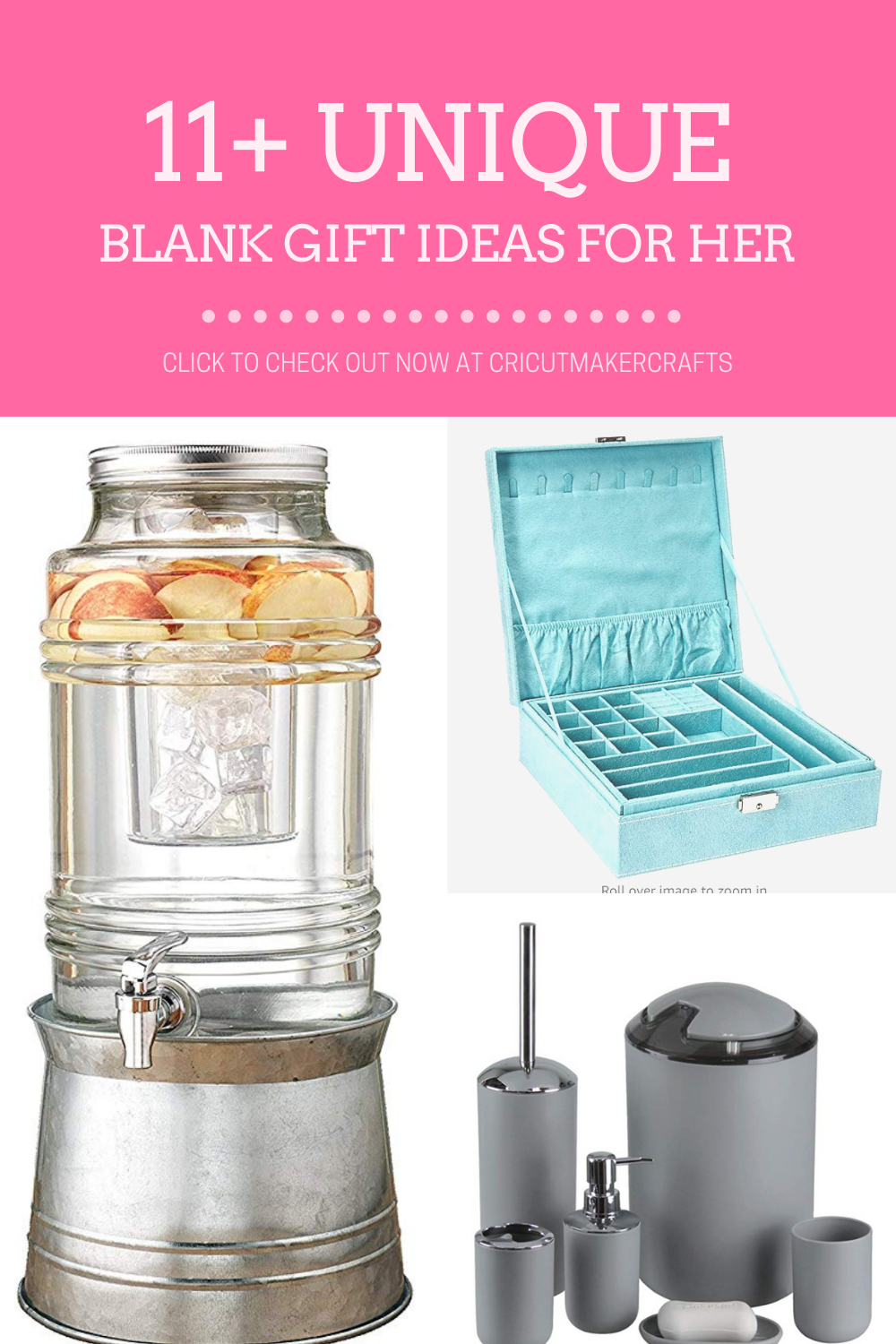 Water dispenser, jewelry box, toilet set for creating personalized gifts for mom