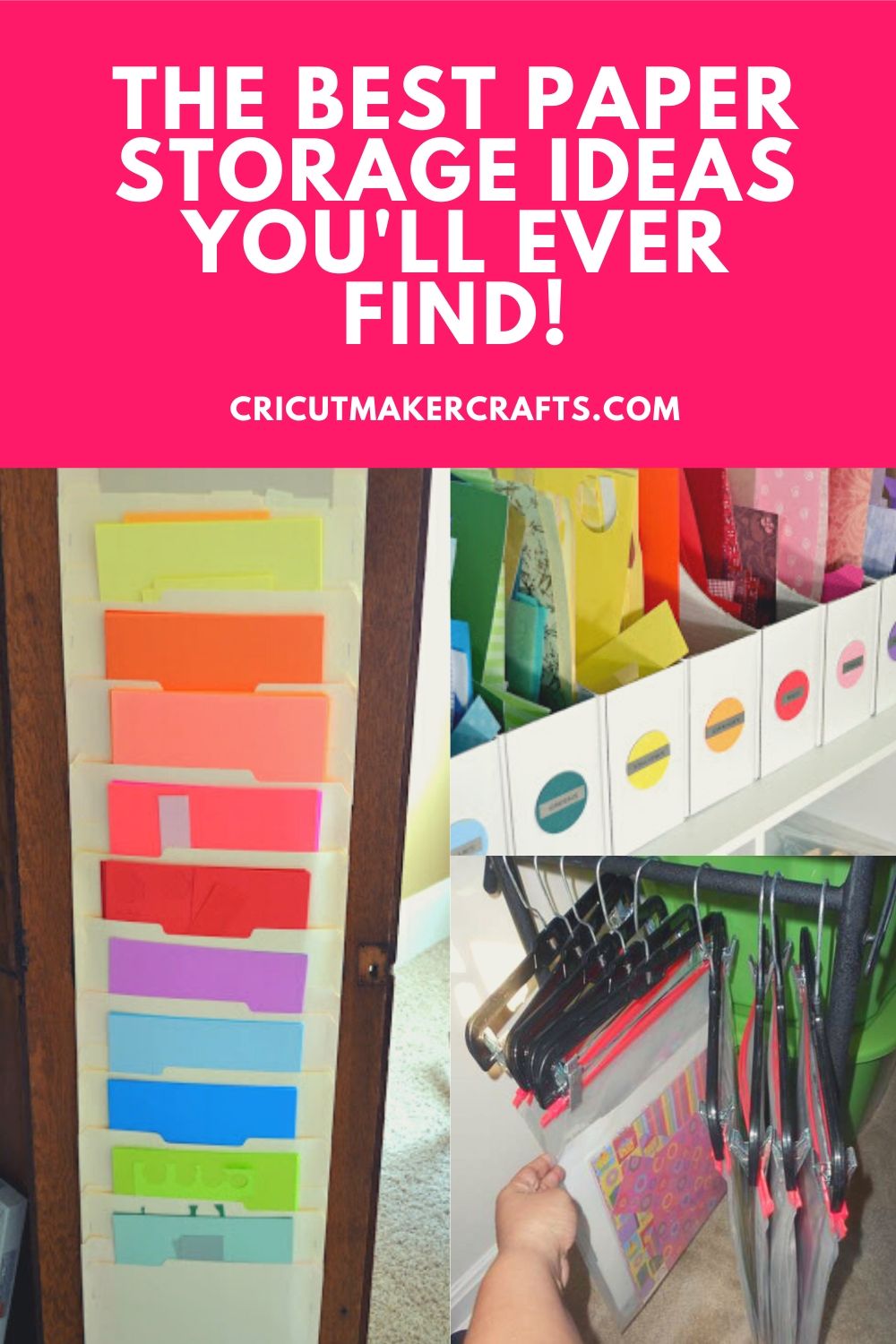 9+ AMAZING Craft Paper Storage Ideas - Cut N Make Crafts