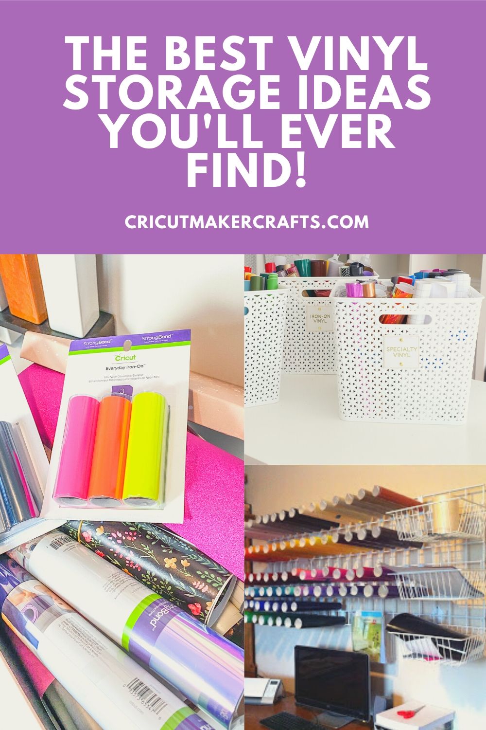 Cricut Vinyl Storage Ideas - How to Organize and Store Craft Vinyl