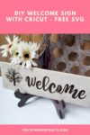 DIY Welcome Tile with Cricut [FREE SVG]