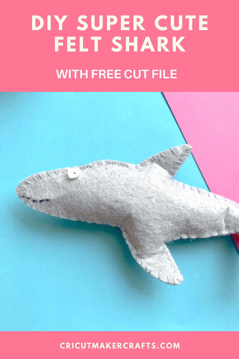Download Super Easy Felt Shark FREE SVG and Pattern - Cut N Make Crafts