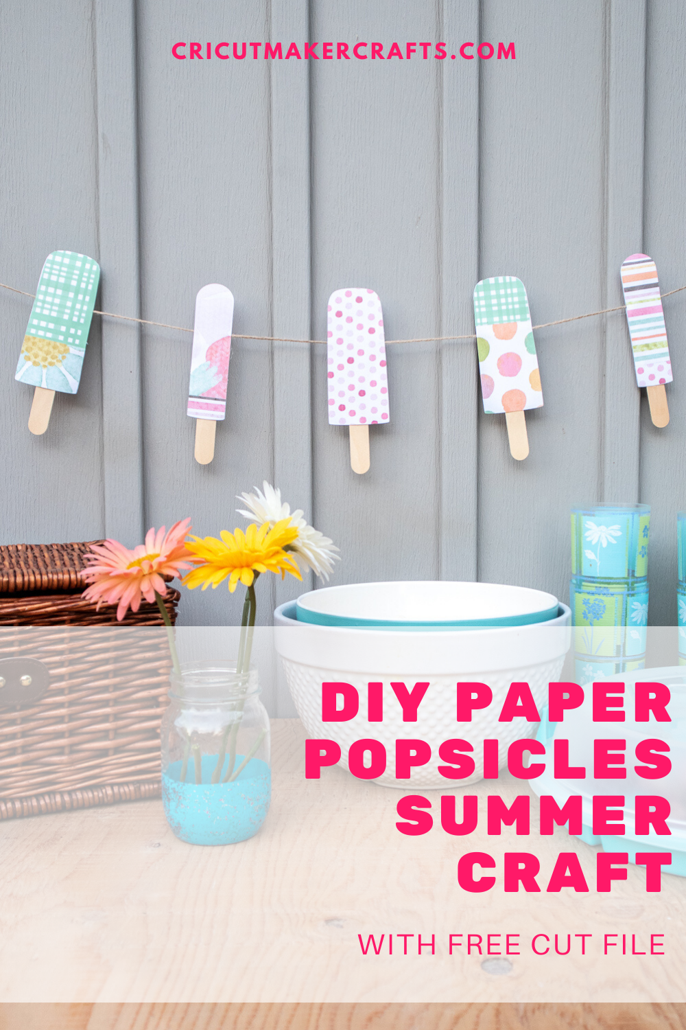 DIY SUMMER POPSICLE SIGN WITH YOUR CRICUT