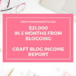 $21K April/May/June 2020 Craft Blog Income Report