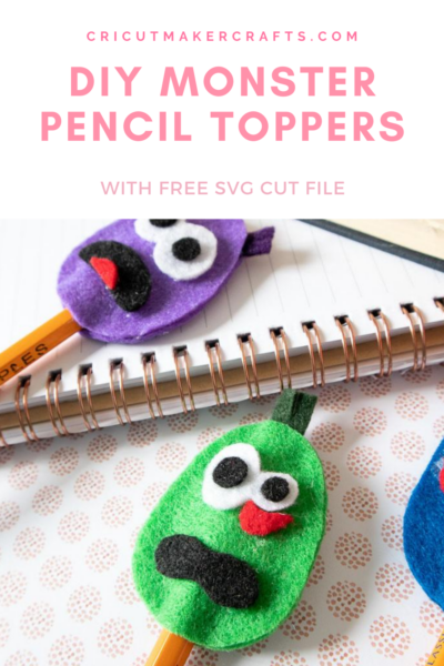 FREE Monster Pencil Topper Template + SVG - Jav Sid