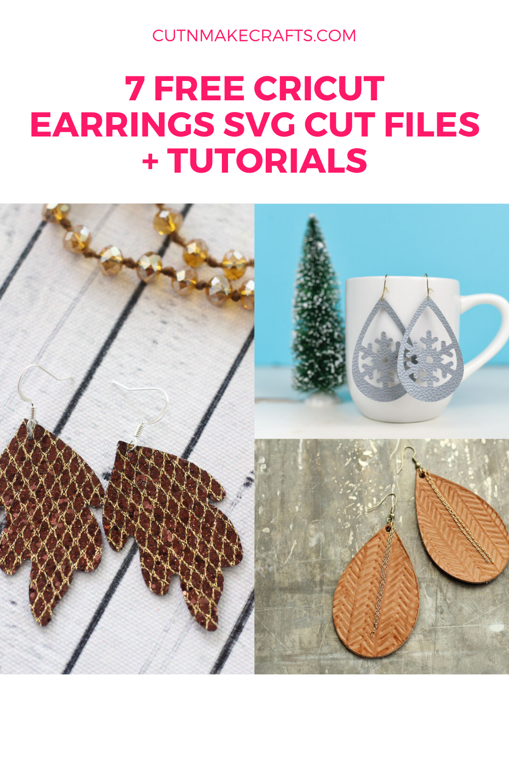 Download 7 Cricut Earring Tutorials with FREE Earring SVG Cut Files