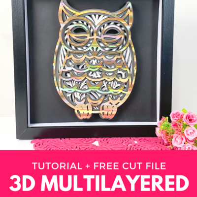 Download Diy 3d Owl Mandala 3d Layered Svg Free Cut N Make Crafts SVG, PNG, EPS, DXF File