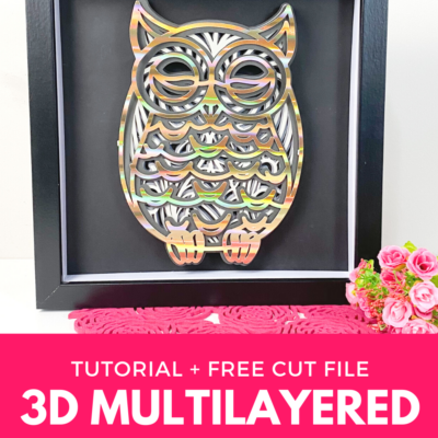 Diy 3d Owl Mandala 3d Layered Svg Free Cut N Make Crafts