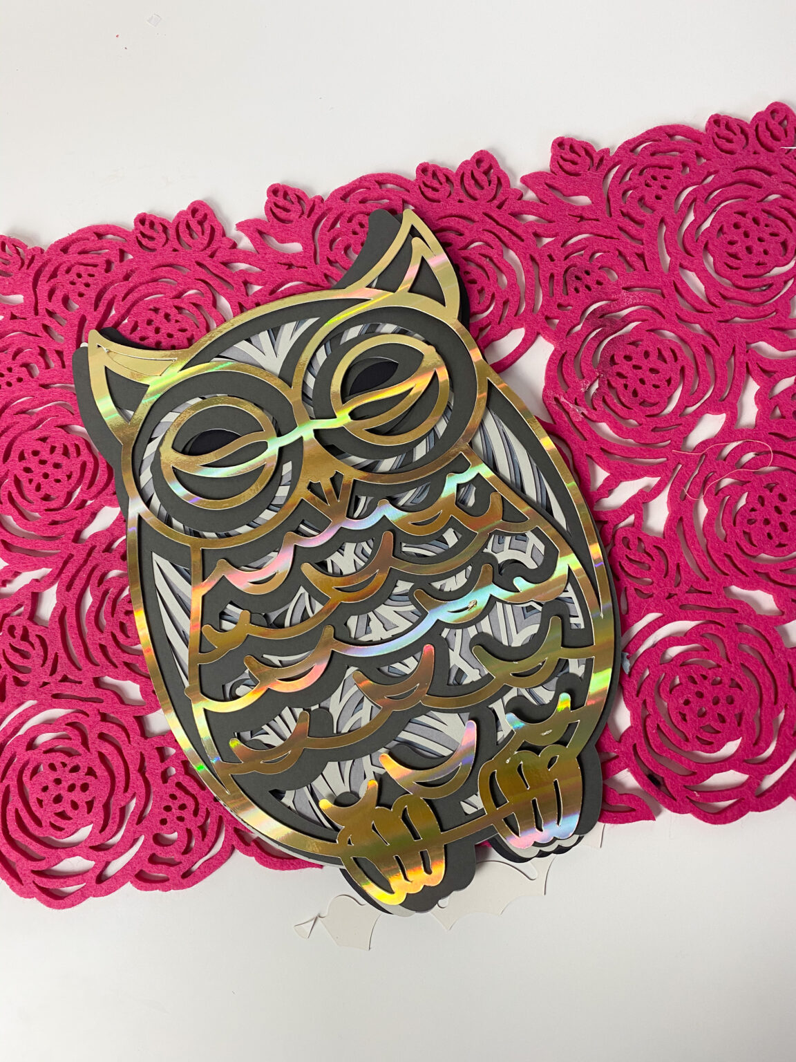DIY 3D Owl Mandala + 3D Layered SVG FREE - Cut N Make Crafts