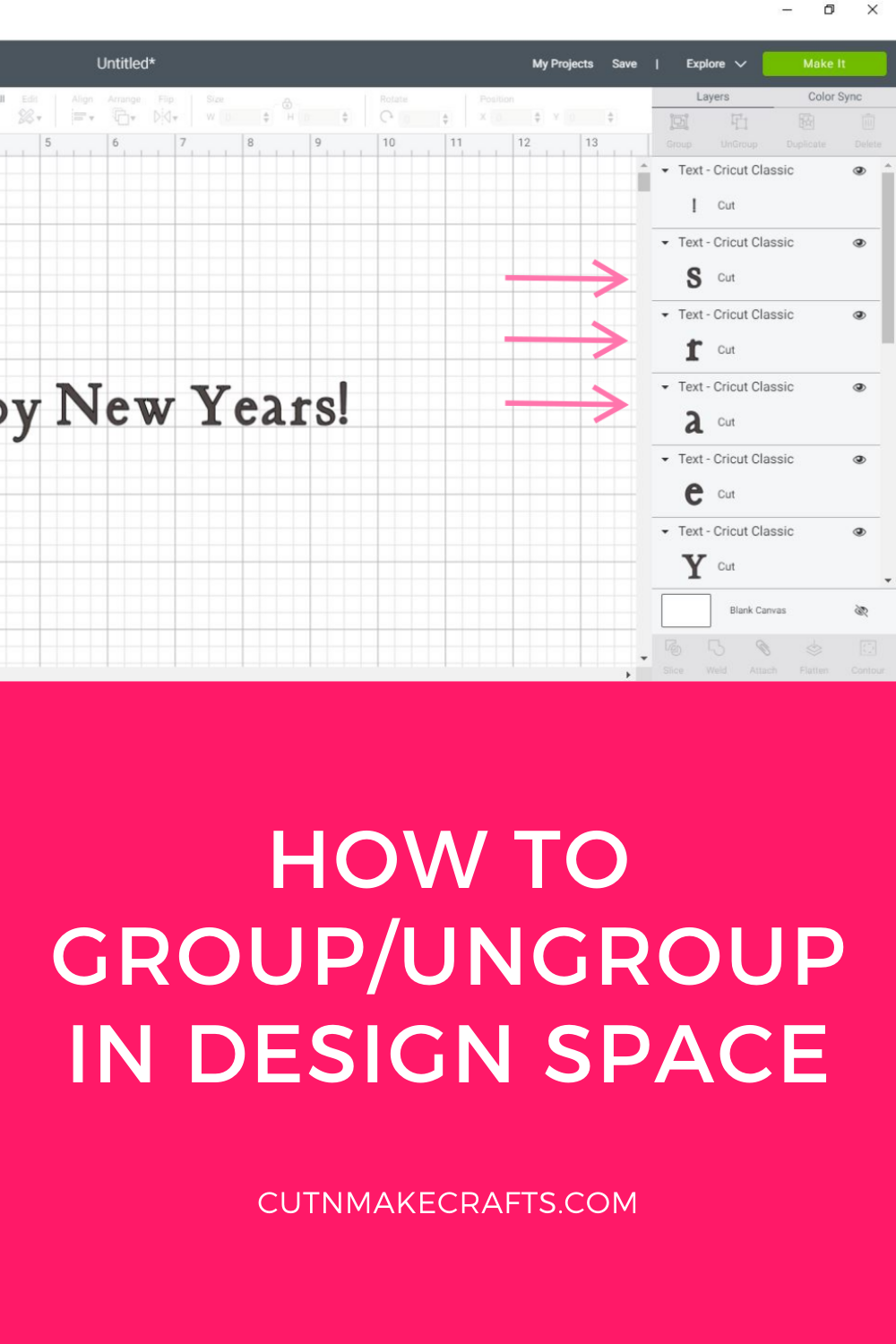 Download How To Group And Ungroup Words On Cricut Design Space