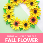 Download Diy Rose Paper Flower Bouquet Free Svg For Cricut PSD Mockup Templates