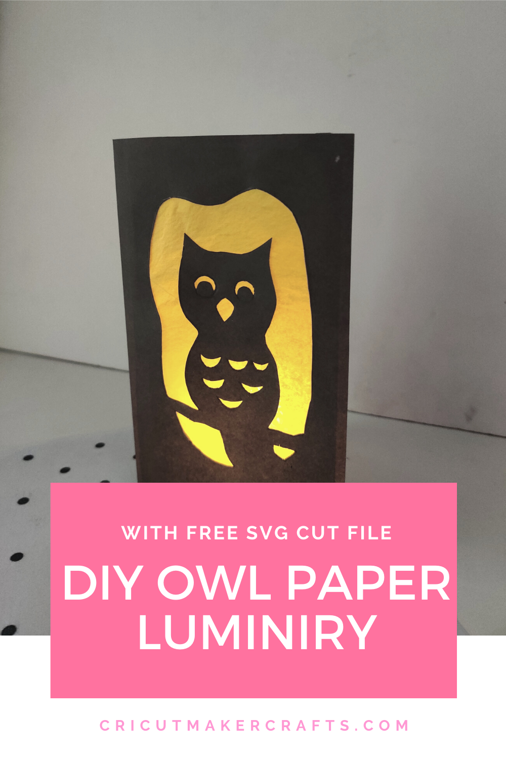Download Owl Luminary Tutorial Free Svg SVG, PNG, EPS, DXF File