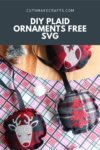 10-Minute DIY Buffalo Plaid Ornaments