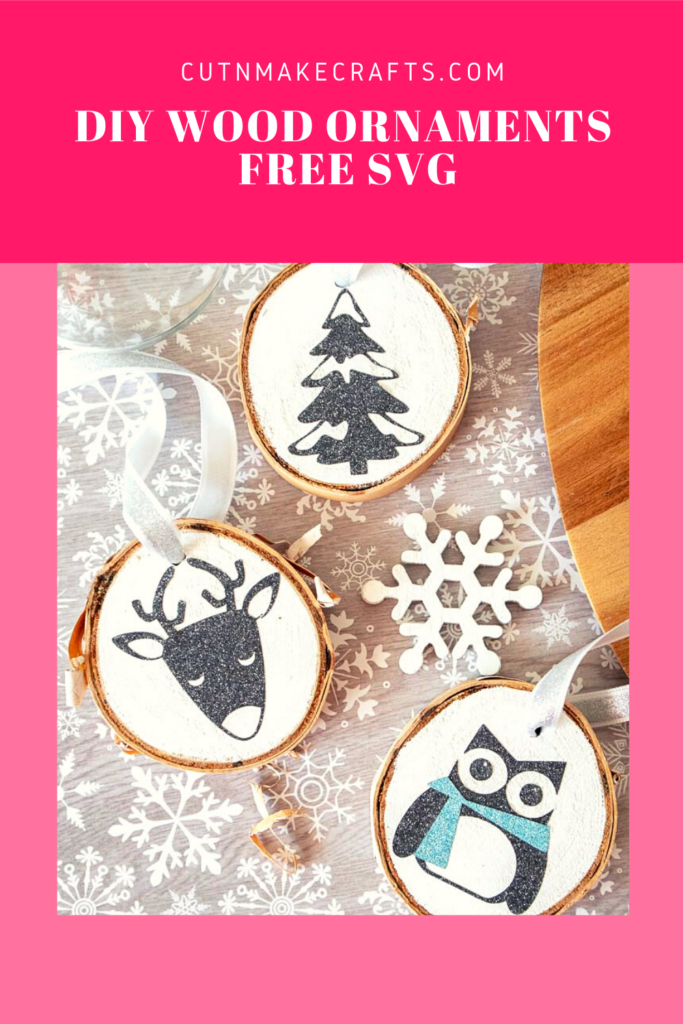 DIY Wood Slice Cricut Ornaments So Easy Jav Sid