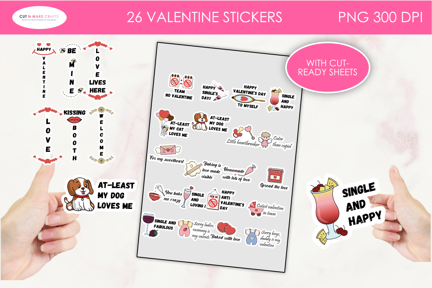 VALENTINE STICKERS BUNDLE